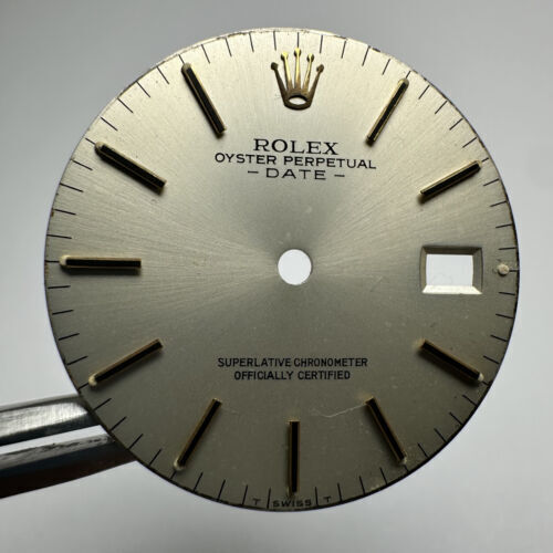 Rolex Date 15203 15233 Dial Tropical Silver Patina for Steel Gold