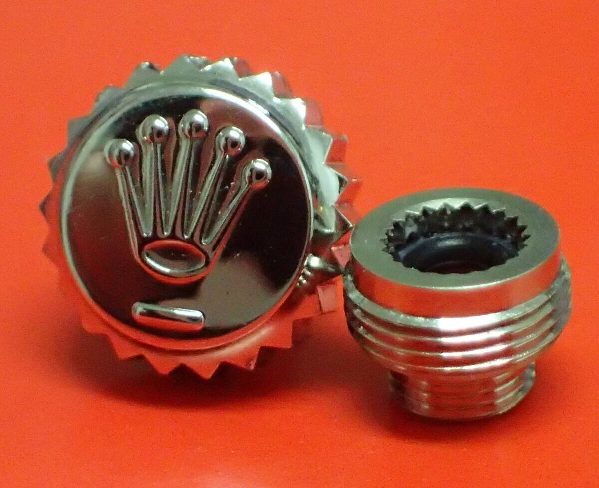 Genuine Rolex Crown & Tube 605-0, 6mm, Fits 124300/126300