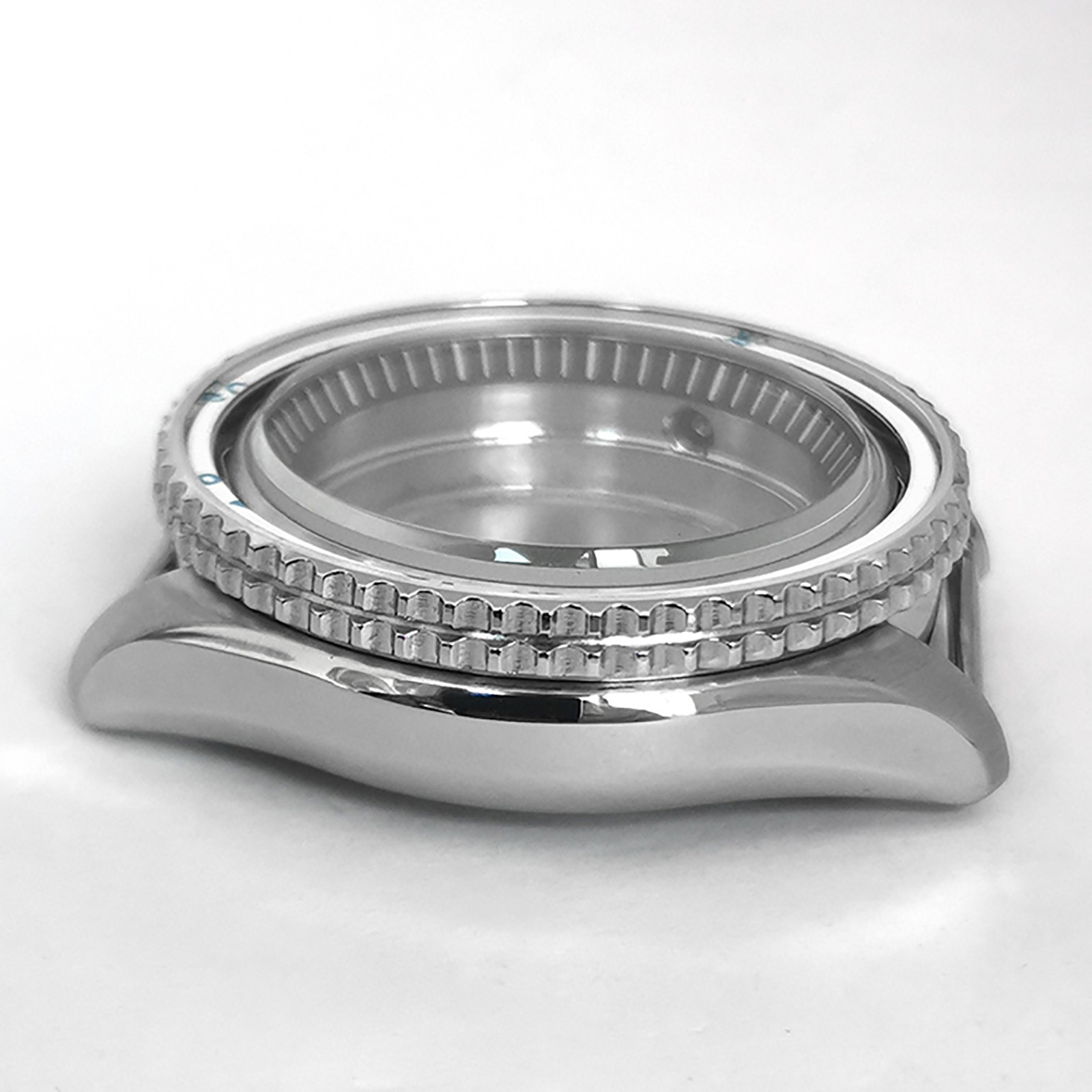 For NH35/NH36/4R Movement 42MM Stainless Steel Mineral Mirror Watch Case SKX007