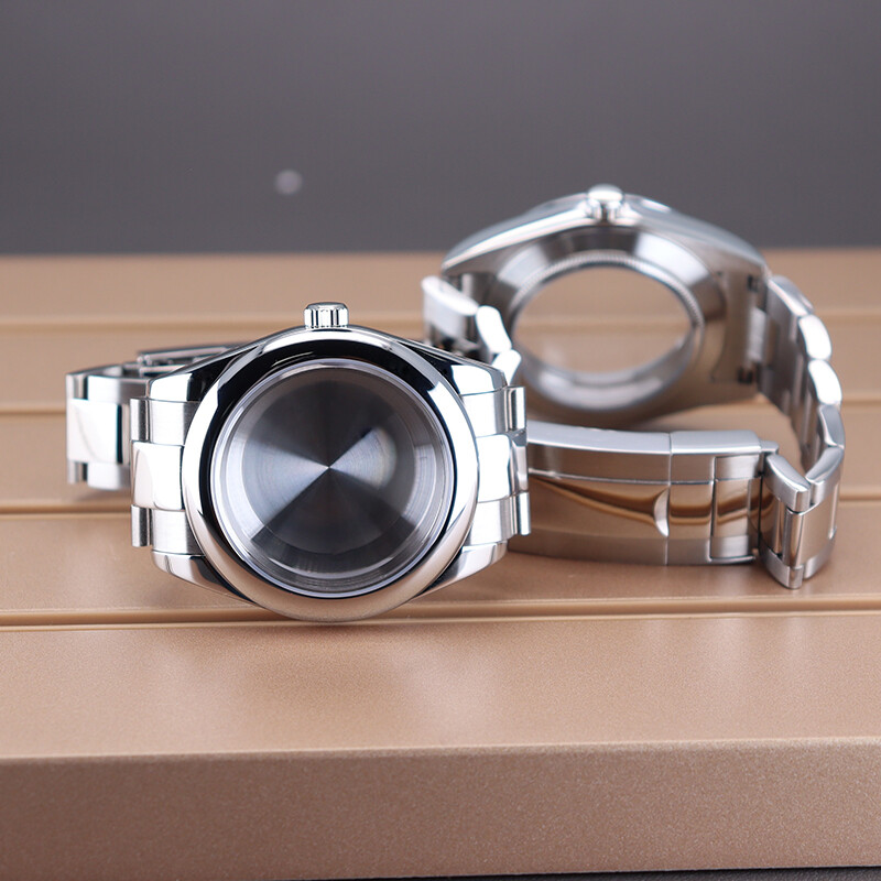 36mm/40mm EXPLORER Watch Case strap Couple style Stainless Steel Exhibition back