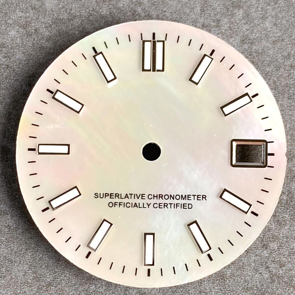 High Quality 29mm MOP Mother of Pearl Shell Dial Face Fit NH35 NH36 Men’s Watch