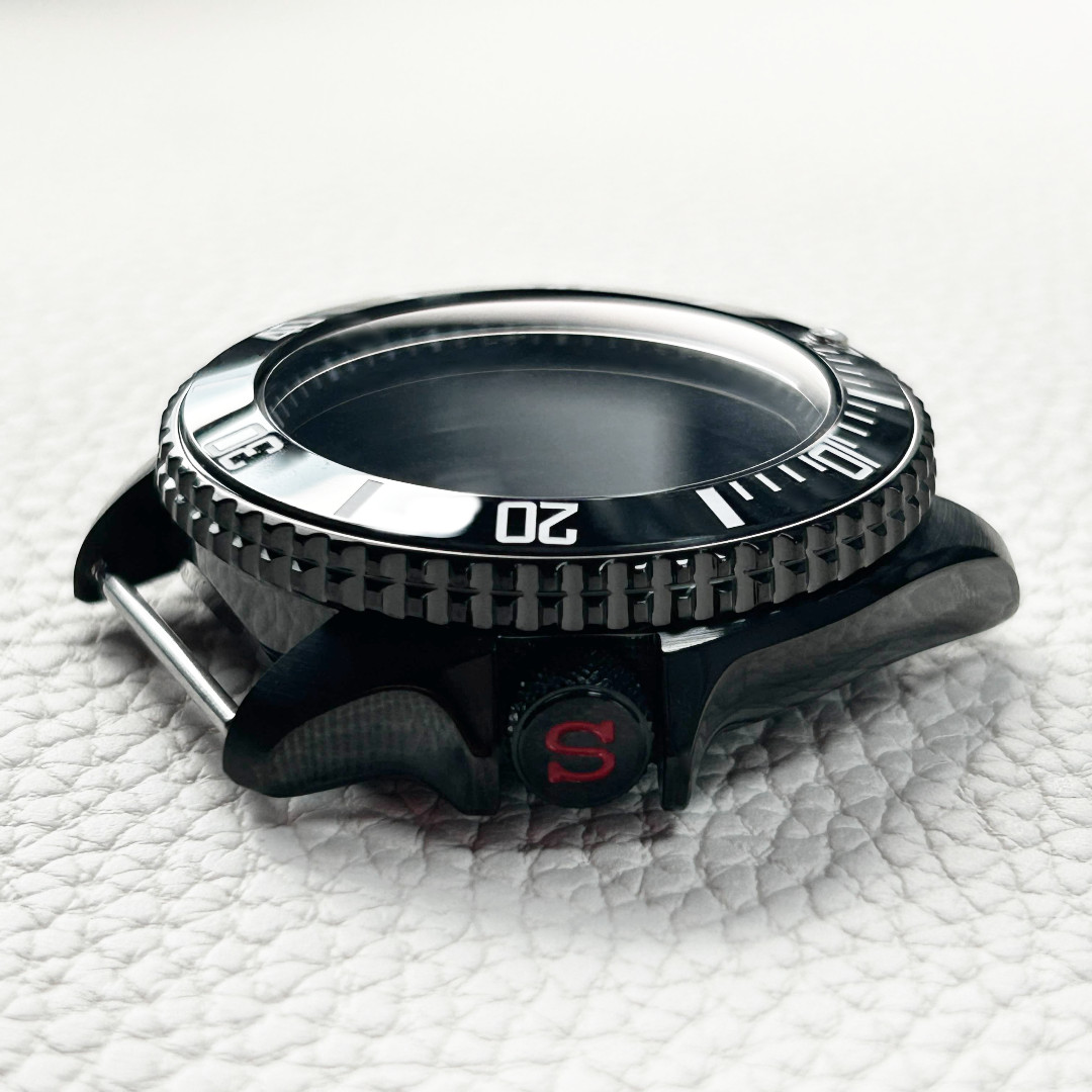 42mm Sapphire Glass PVD Watch Case fit SKX007 NH35 NH36 Mod 50m Water Resistance