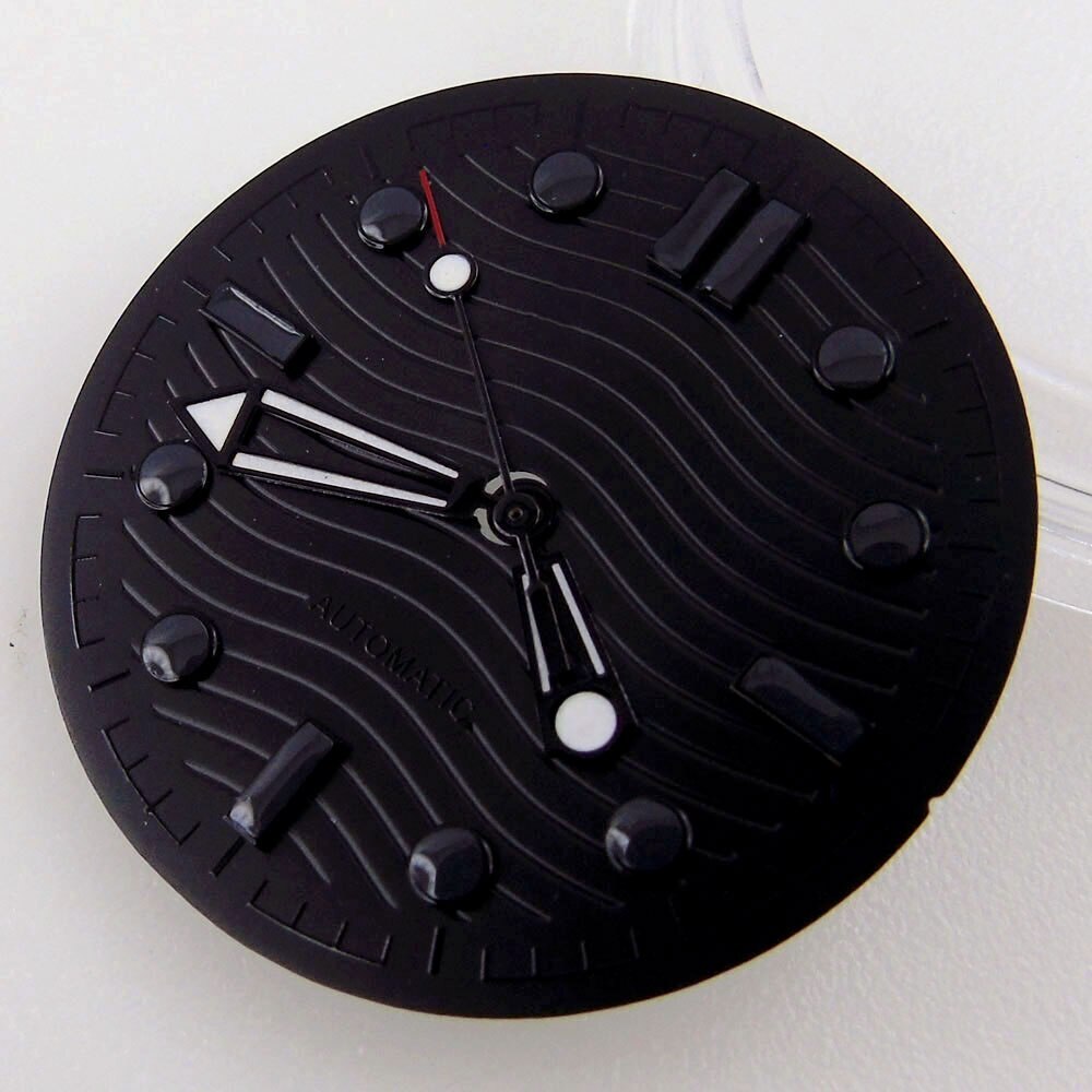 BLIGER 007 fit NH35A MIYOTA 8215 821A DG MINGZHU 2813 31mm Black Watch Dial