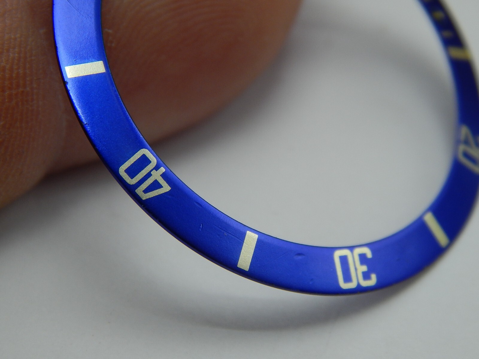 Vintage Rolex Submariner Blue Bezel Insert For 16613 16618 16608 Genuine no dot