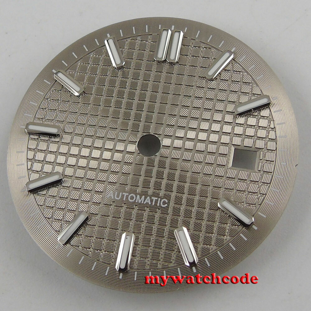 31mm sterile deep texture black dial fit ETA 2824 2836 DG 2813 8215 movement