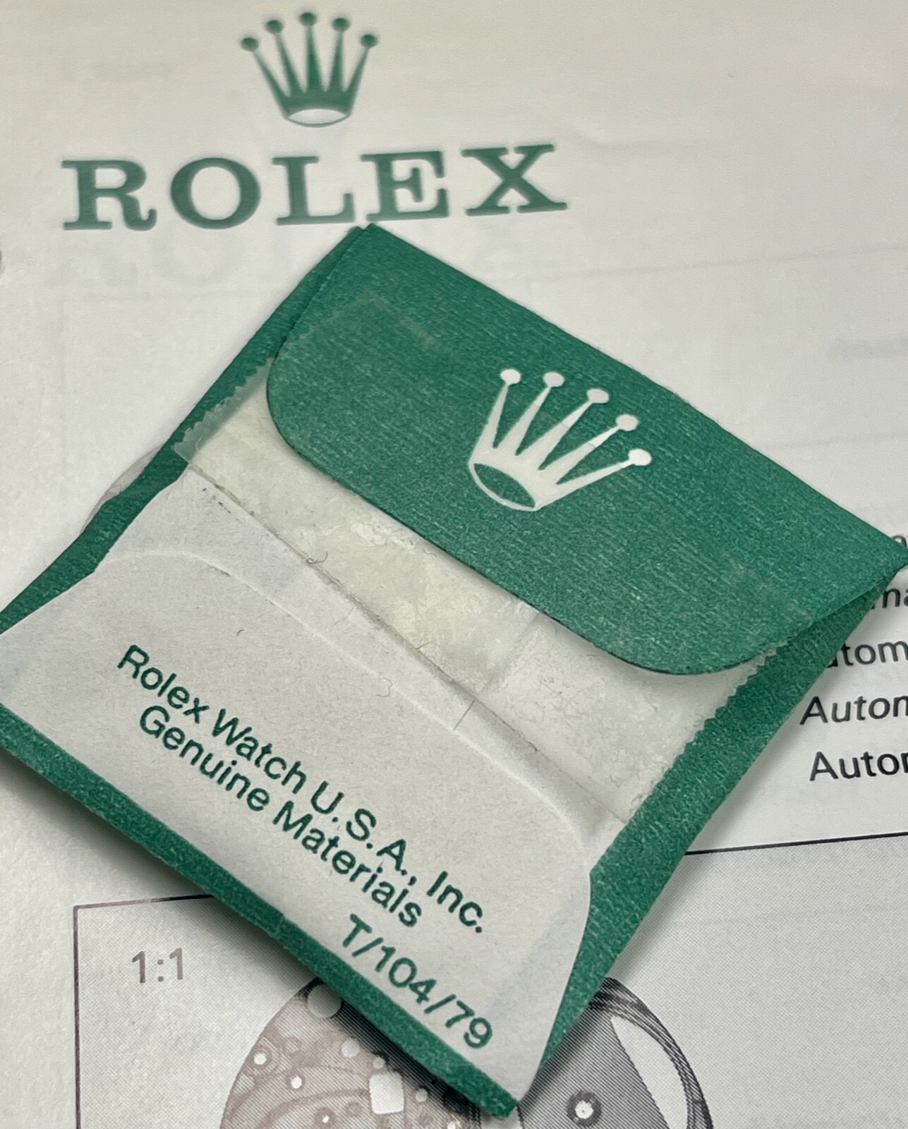 Genuine Rolex Sea Dweller watch crystal for 1665 vintage old stock part 25-39