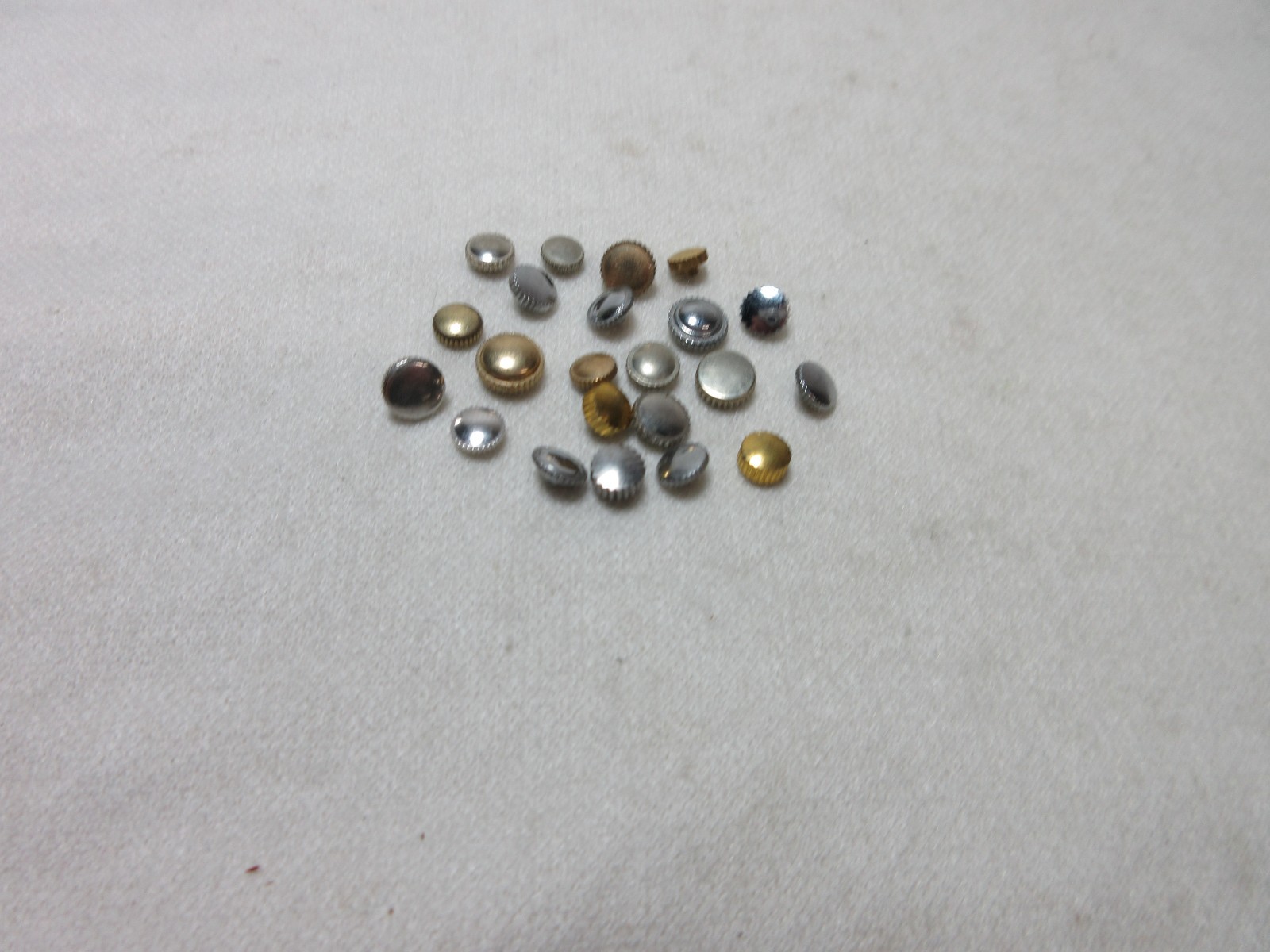 LOT OF 22 WATCH CROWNS WATCHMAKER PARTS ASSORTED LOT SOME GOLD FILLED PLATED