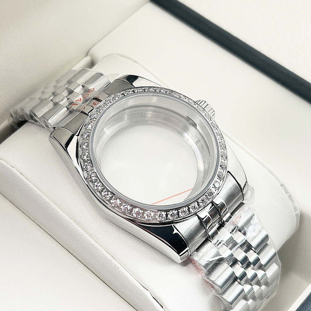 39mm stainless Steel Watch Case For Nh35 Nh36/38 Movement 28.5mm Dial Waterproof