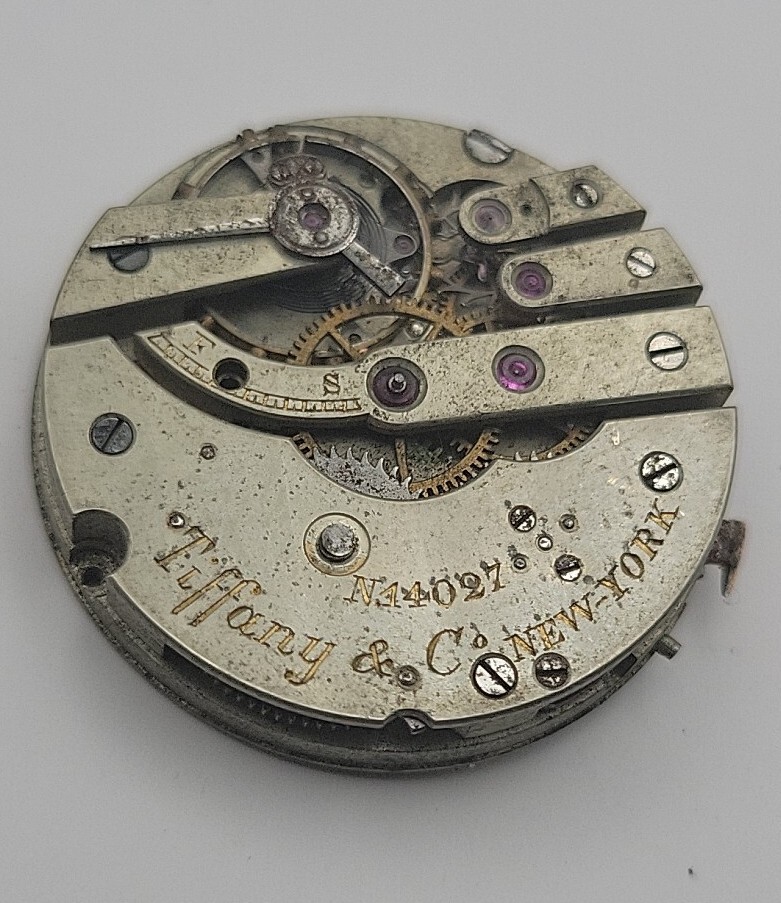Antique Tiffany & Co New York High Grade Watch Movement For Repairs 29.5mm