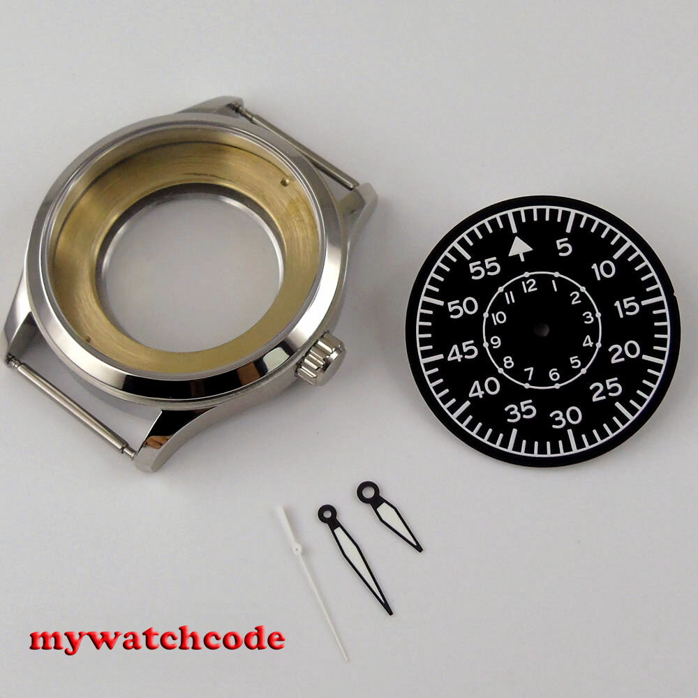 42mm 316L solid steel Watch Case fit Miyota 8215 2813 NH35 NH36 (case+dial+hand)