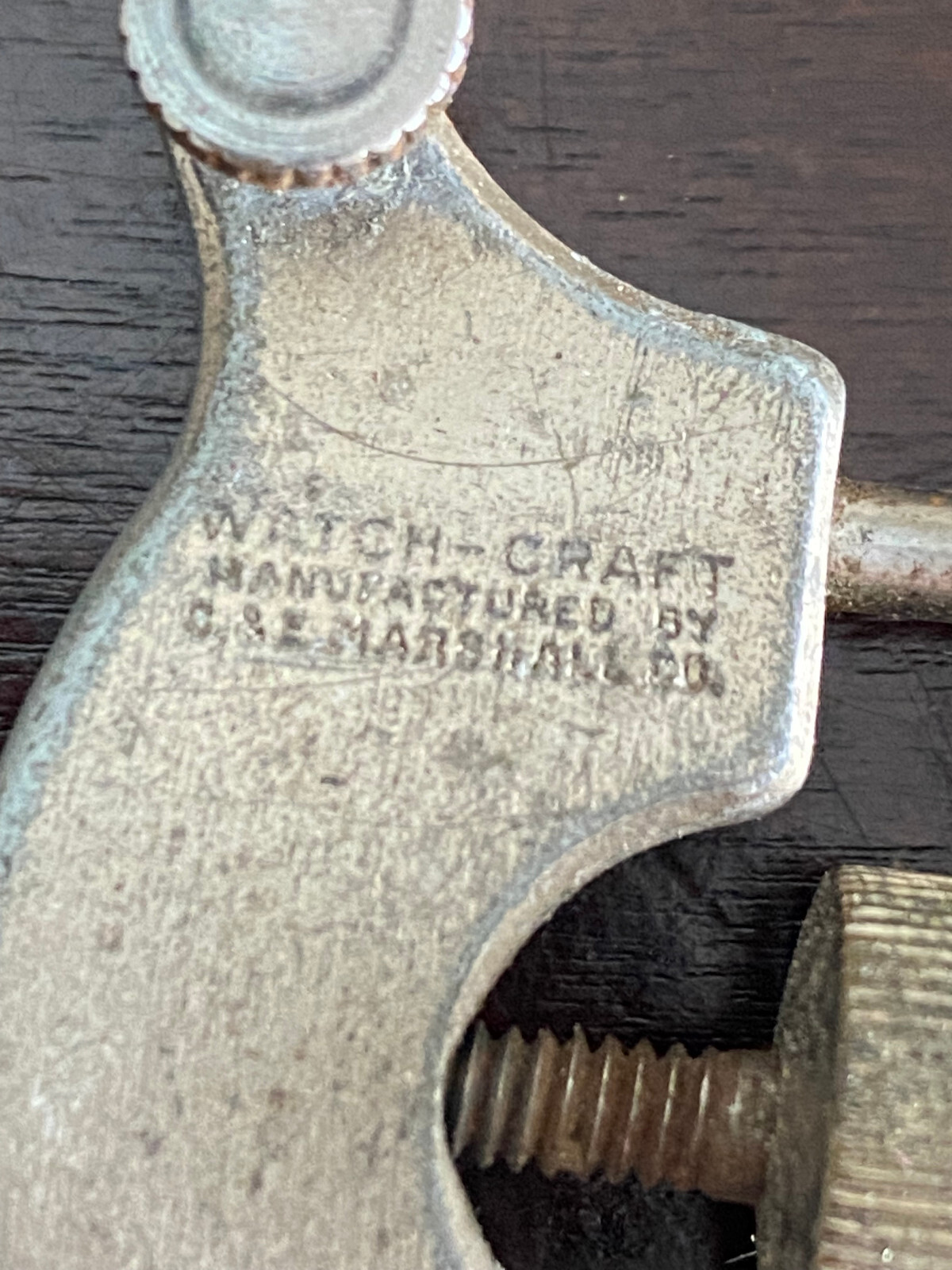 VINTAGE WATCH-CRAFT C&E MARSHALL POISING & BALANCING CALIPER FOR WATCH REPAIR