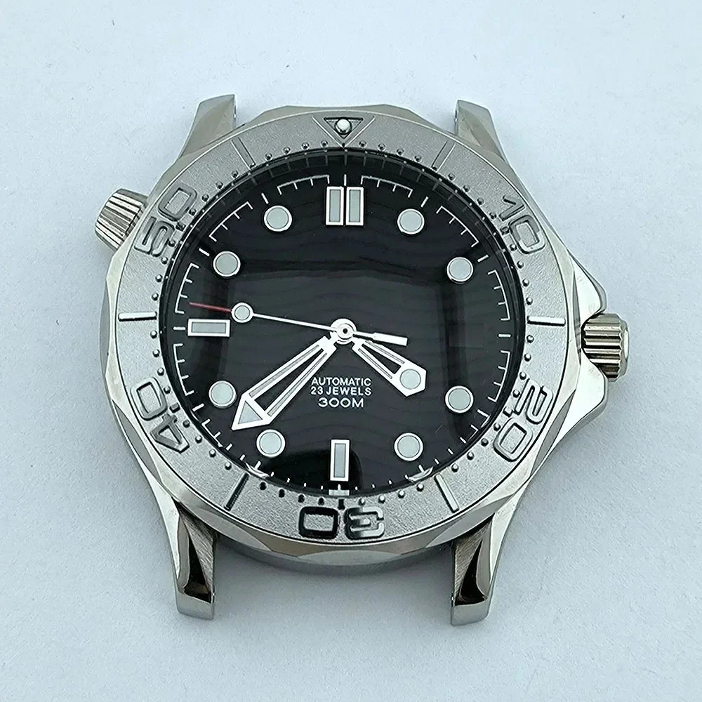 Stainless Steel Strap for NH35 Seamaster 300 Case 41mm Automatic Waterproof Part