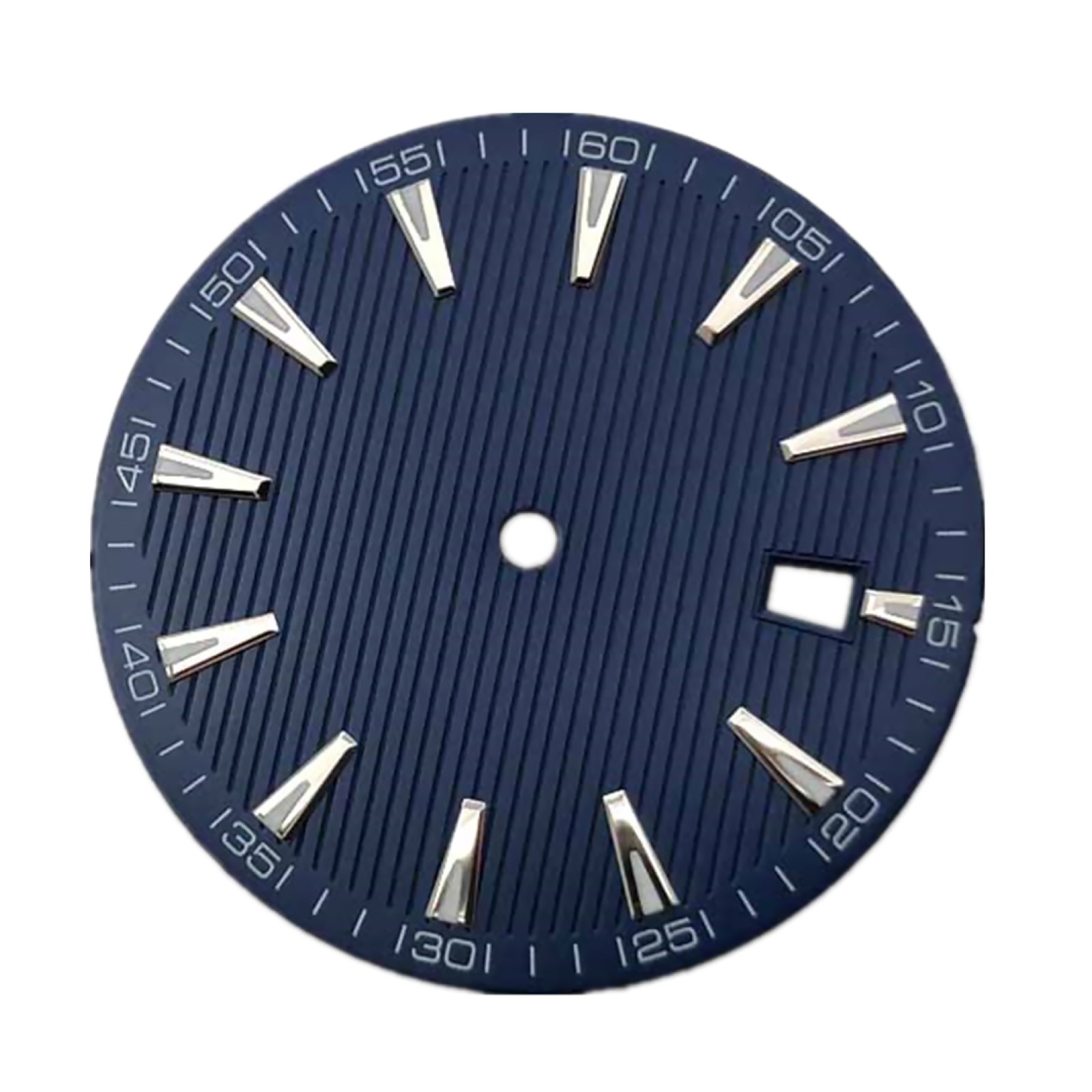 33.5mm Blue Watch Dial Face Plate Date @3 For NH35/NH35A Movement Replacement L
