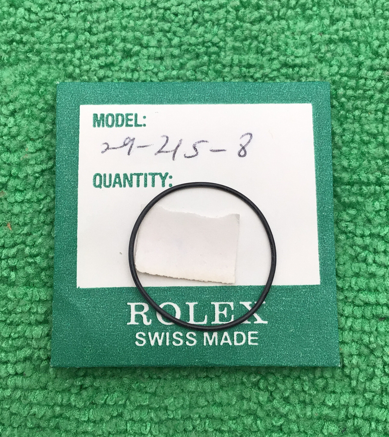 Rolex Back Gasket 29-215-8 (1) Genuine Case Back O Ring NOS
