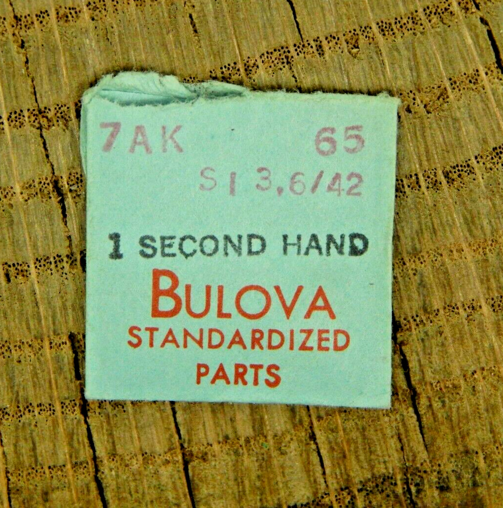 Genuine Bulova 7AK SI 3.6/42 Second Hand Watch Part 65 NEW OLD STOCK