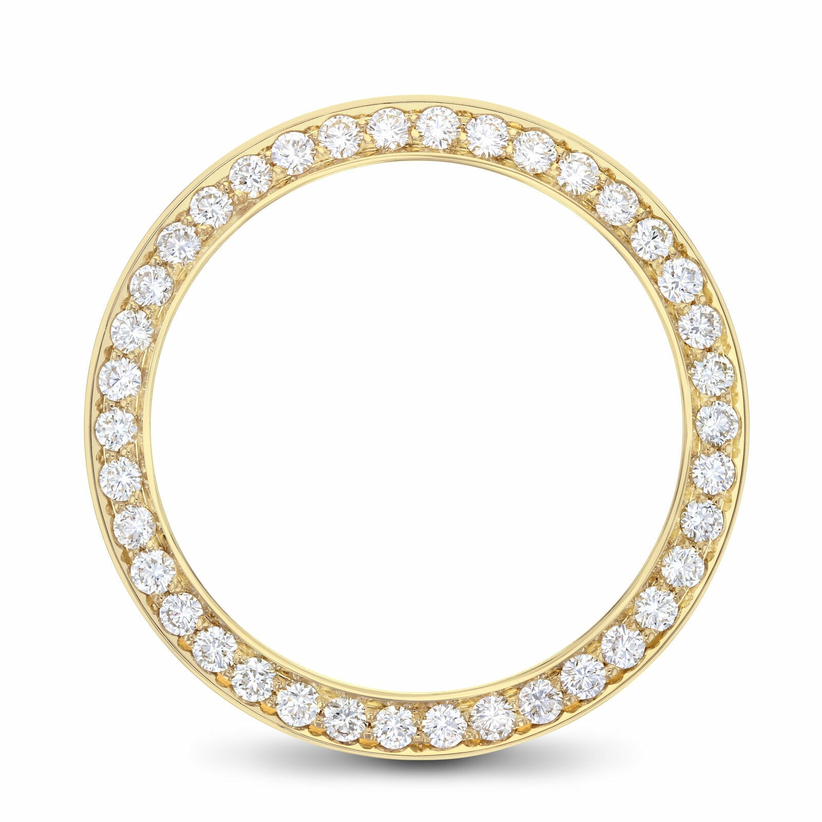 3CT BEAD SET NATURAL DIAMOND BEZEL 18KY FOR ROLEX DAY DATE 18038, 18048, 18078