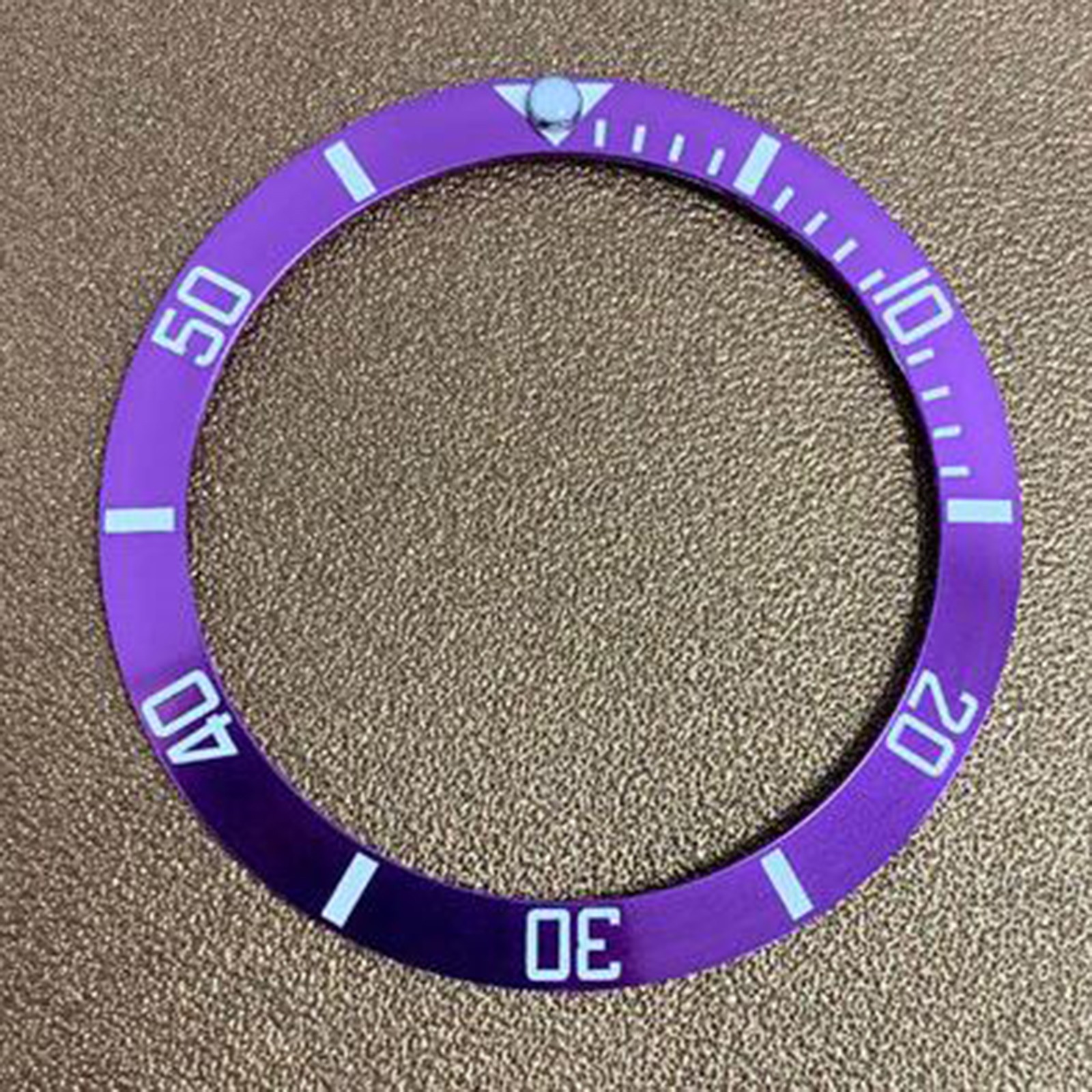 Aluminum Bezel Insert Inner 30.8mm Outer 38mm Bevelled Bezel Ring Replacement