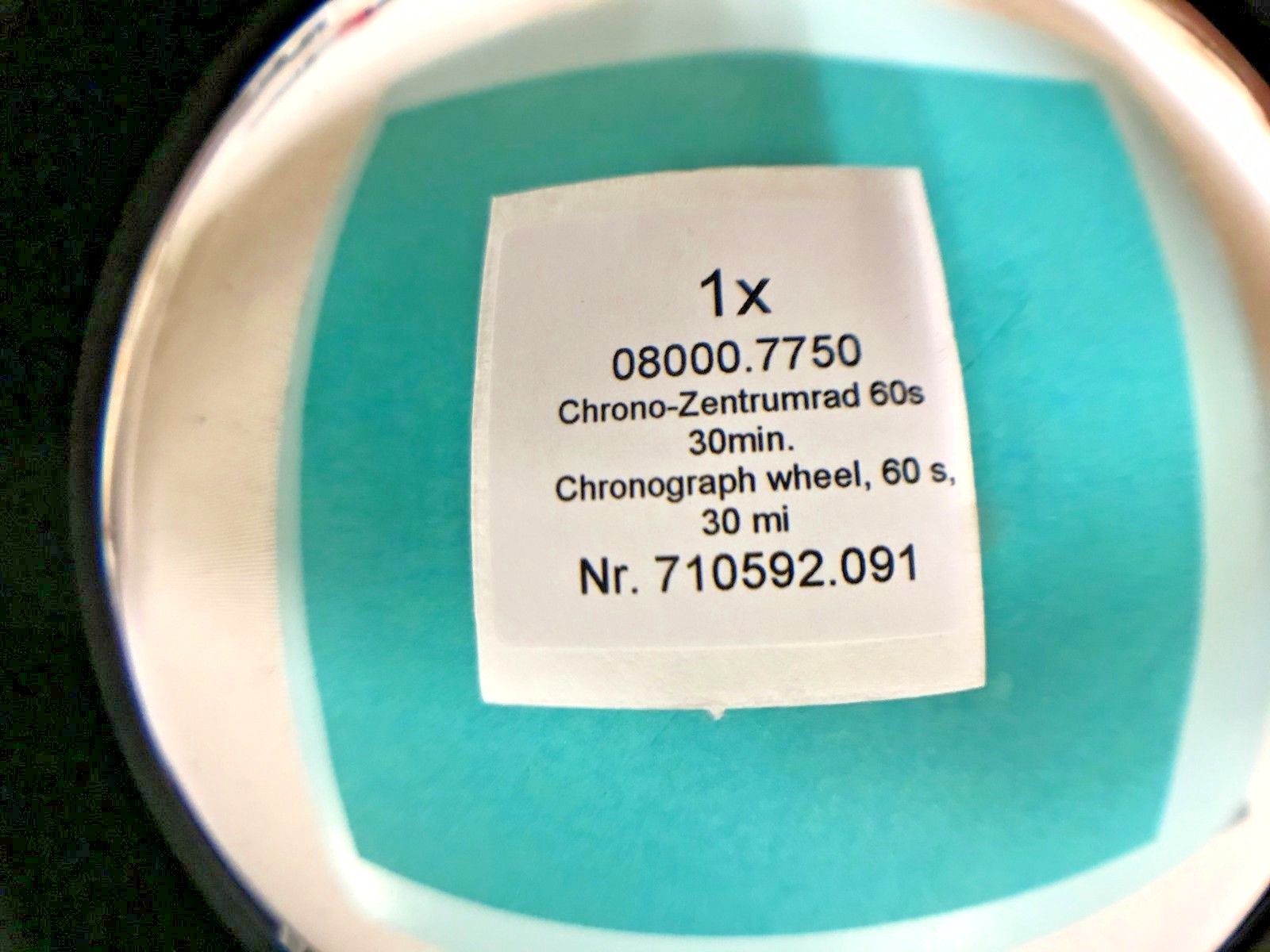 ETA 7750 CHRONOGRAPH COUNT WHEEL FOR PART # 08000.7750