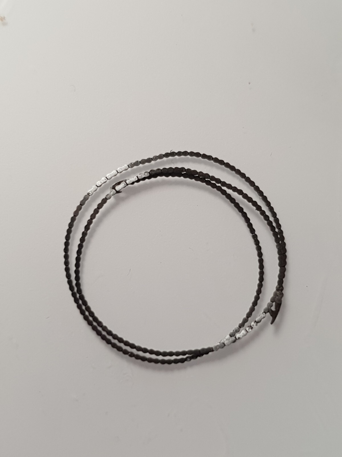 Fusee pocket watch chain. Length 145 mm thickness of 0.25 height of 0.5 mm