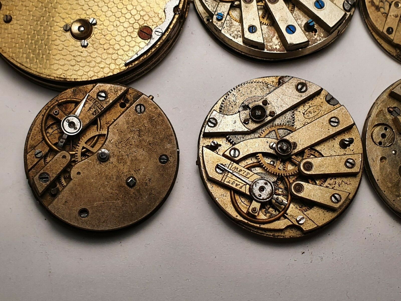 cylindre pocket watch movements for parts joblot
