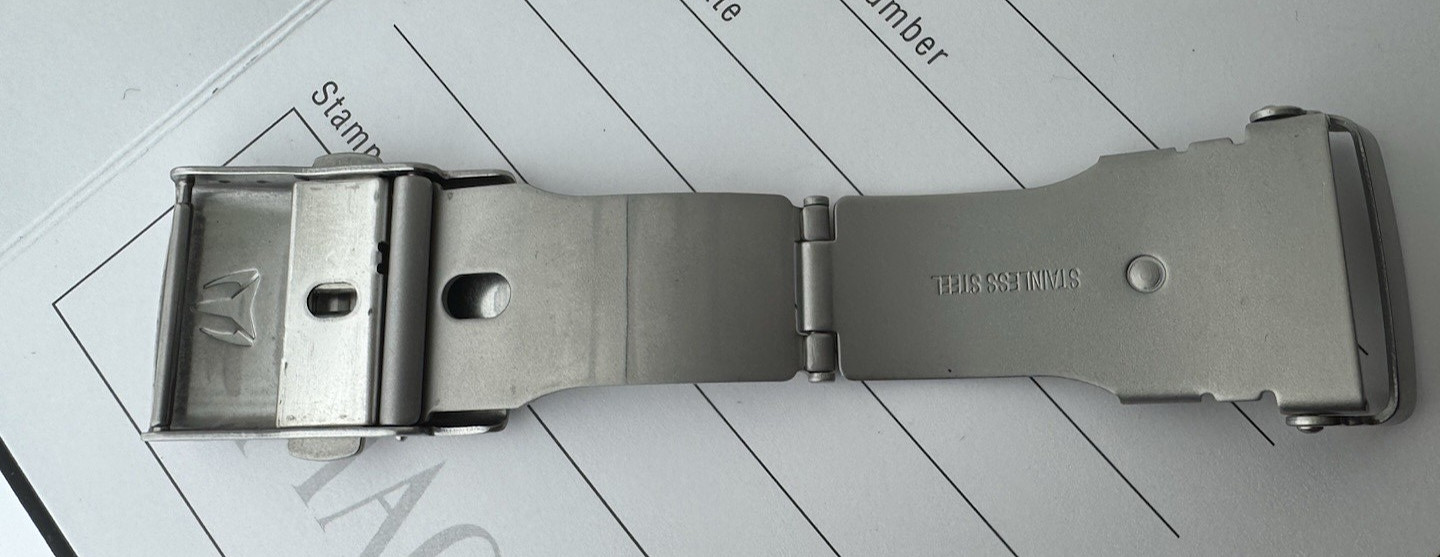 TechnoMarine Watch Folding Clasp Buckle 20MM Stainless Steel Authentic NEW