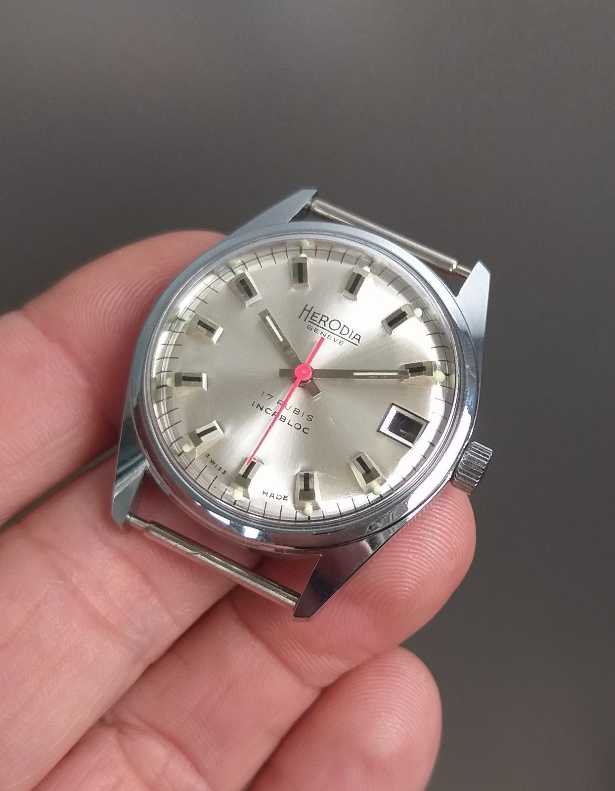 ETA 2602 or FHF 401 Watch Case + Dial 11.5”’ Movement Vintage 34mm NOS Swiss