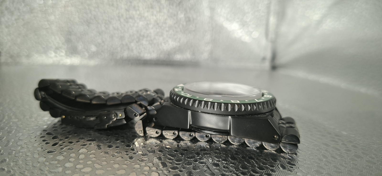 42mm Black Samurai Watch Case Bezel Fit 3.8 NH35 NH36 SKX SK SRPD