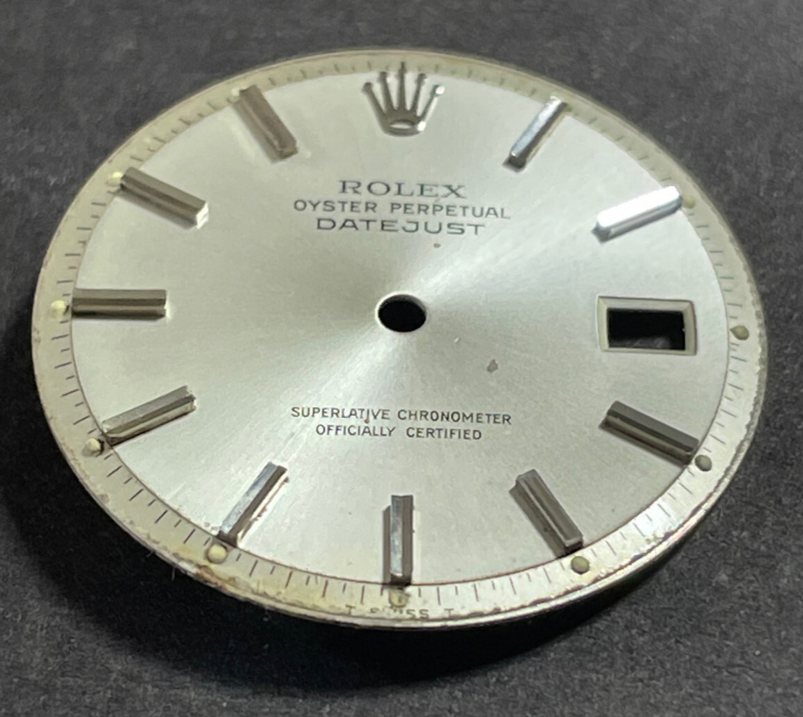 Vintage Rolex Oyster Perpertual Datejust Watch Dial For 36mm Case 1601 1603 1600