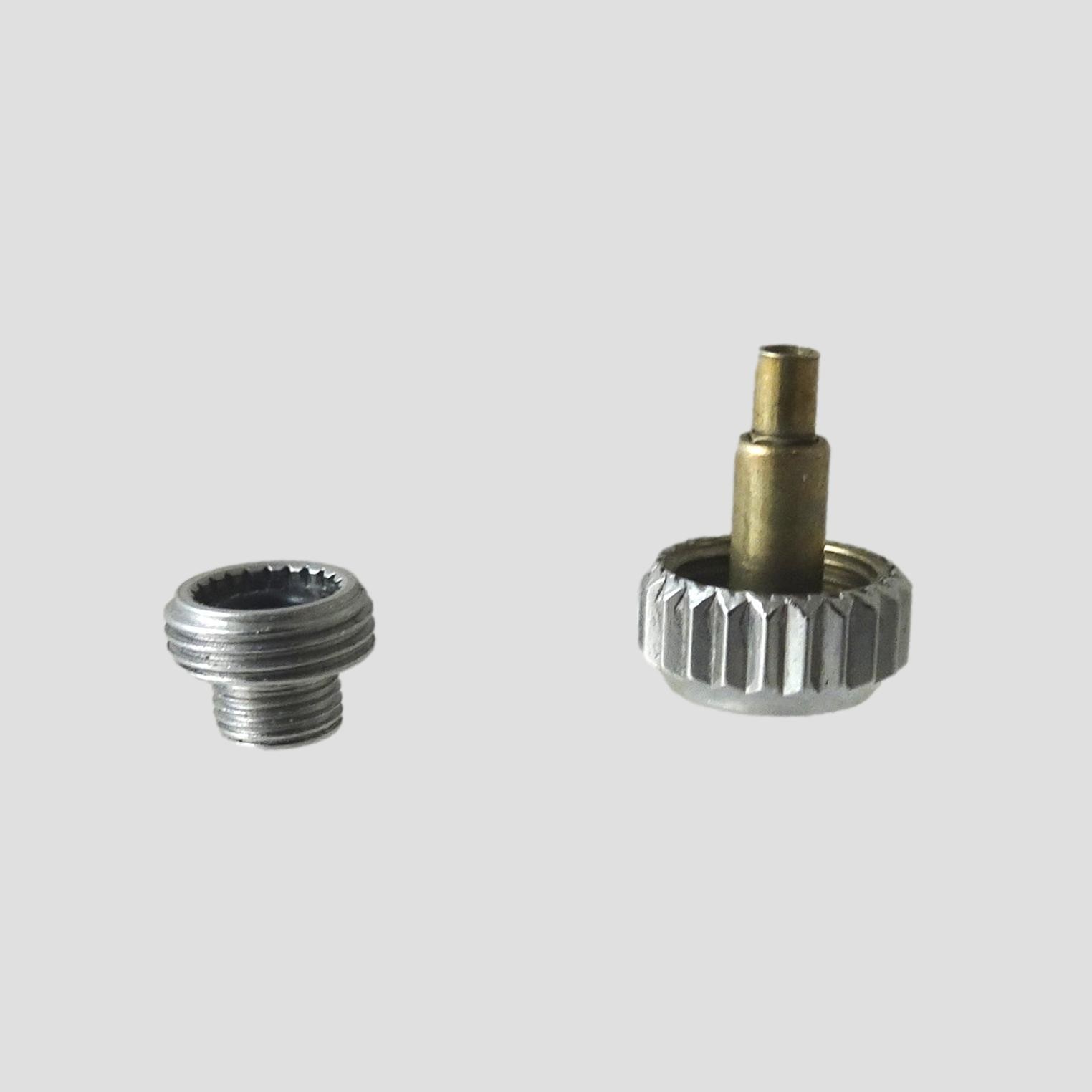 Rolex Stainless Steel Date Crown Watch Part and tube 5.3mm 1530 1570 1500B-