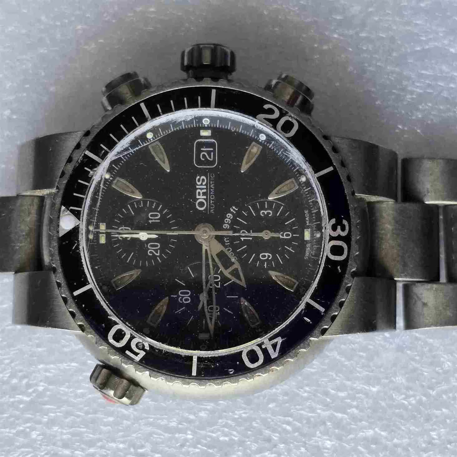 ORIS AQUIS TITAN Chronograph. Ref: 7542. Cal: ETA-7750. For Repairs