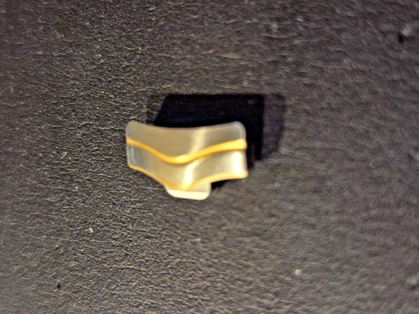 EBEL Classic Wave 15mm End Piece Link Stainless Steel and Gold For 15mm lug case