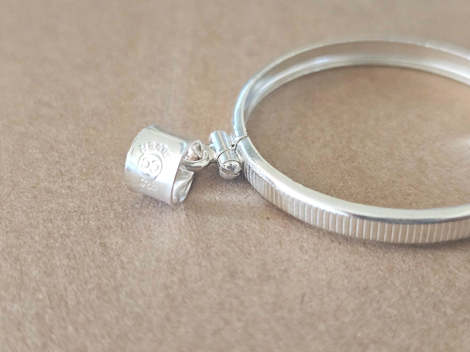 925 Sterling Silver Screw Top Simple Bezel for 30mm Half Dollar 50 Cents Coins
