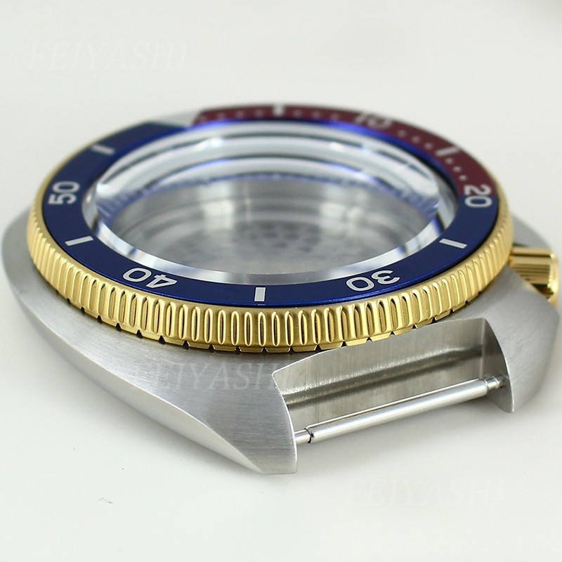 44mm Watch Case Modify Seiko turtle 6105 Mod Sapphire 10ATM For Seiko NH35 38 36