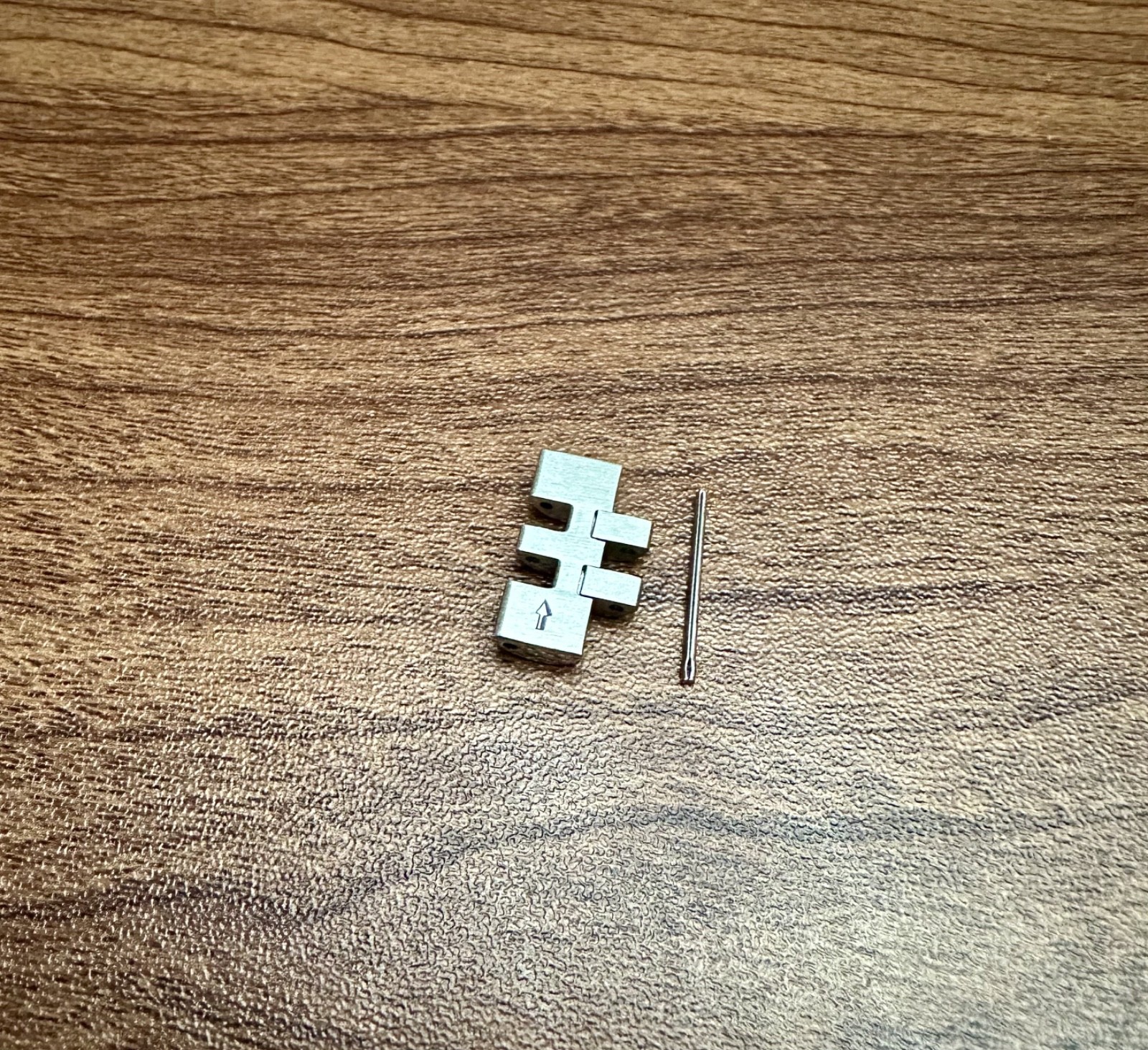Spare 17.5mm Silver Link & Pin Bar For Seiko 5 Sports Watch SSK Models