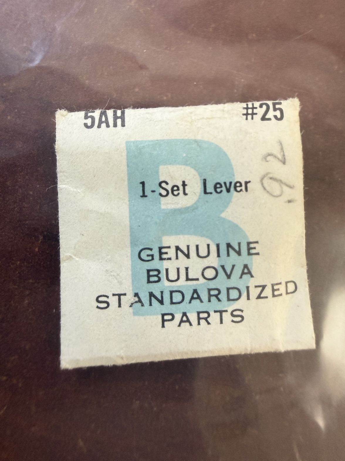 Bulova 5AH Set Lever #25 NOS Genuine Vintage Watch Part New Old Stock