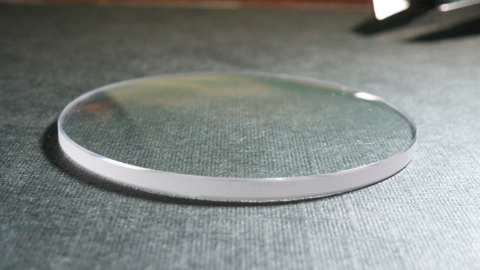 Unbranded sapphire crystal 36.4mm x 1.98mm thick, domed