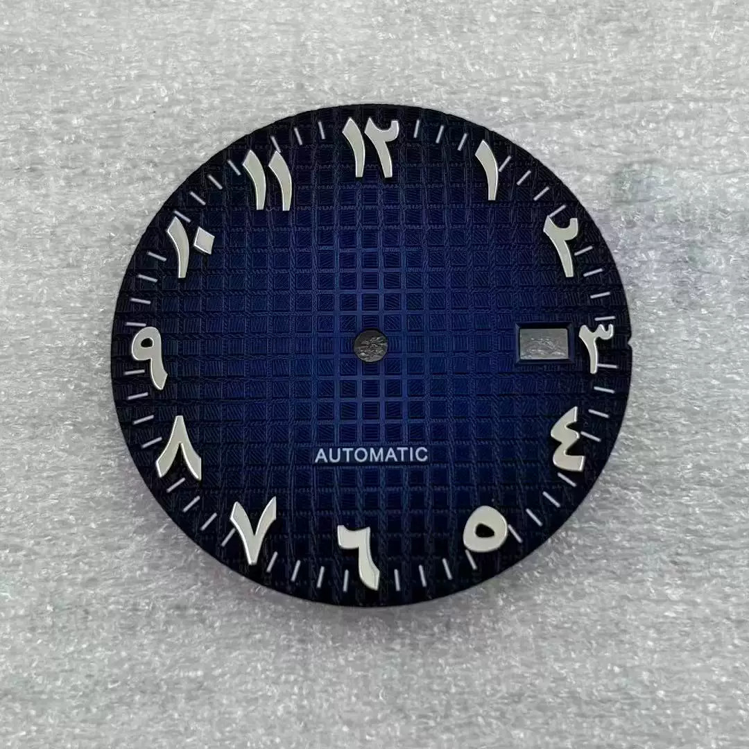 31.8mm Middle Eastern Arabic Numeral Watch Dial No Lume for Nh35 Nh36 Movement