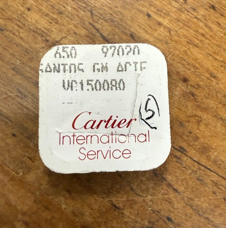 Genuine New Cartier Santos GM Pack of (5) Silver Crown Tubes Part# VC150080