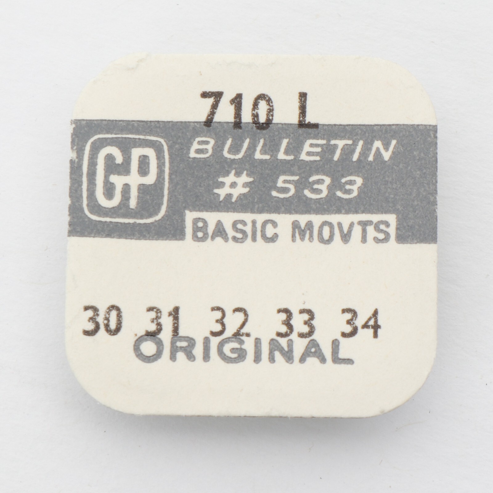 Zodiac, 70 GP 31, 32 Pallet Fork Watch Part Watchmakers #710 New Old Stock (PFC)