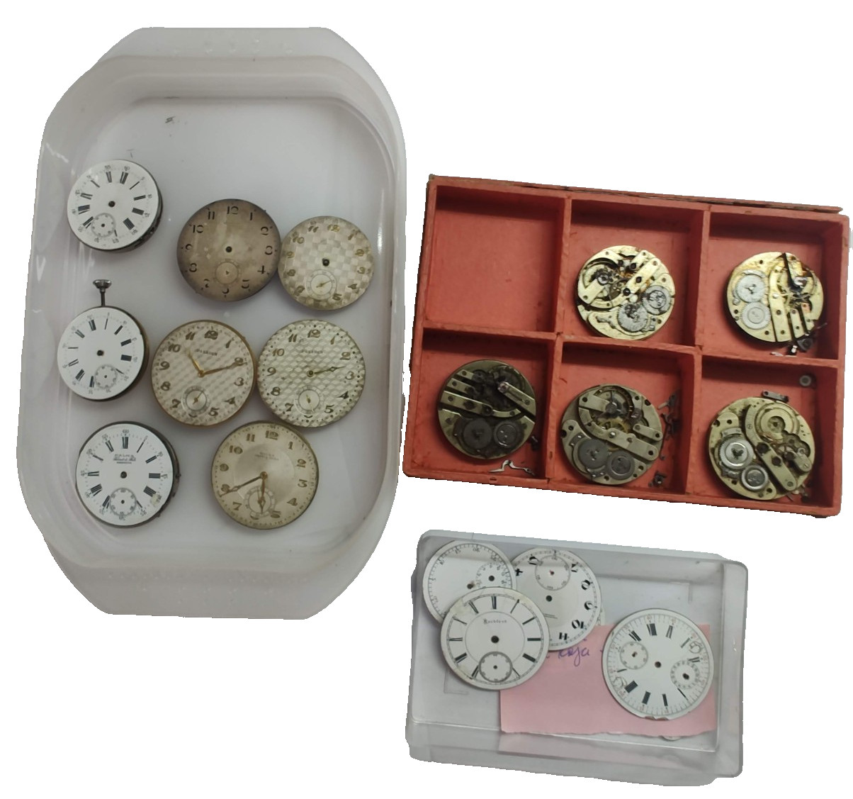 Vintage Lot of Antique Swiss Pocket Watch Movements & Dials – Wilka, cronometre