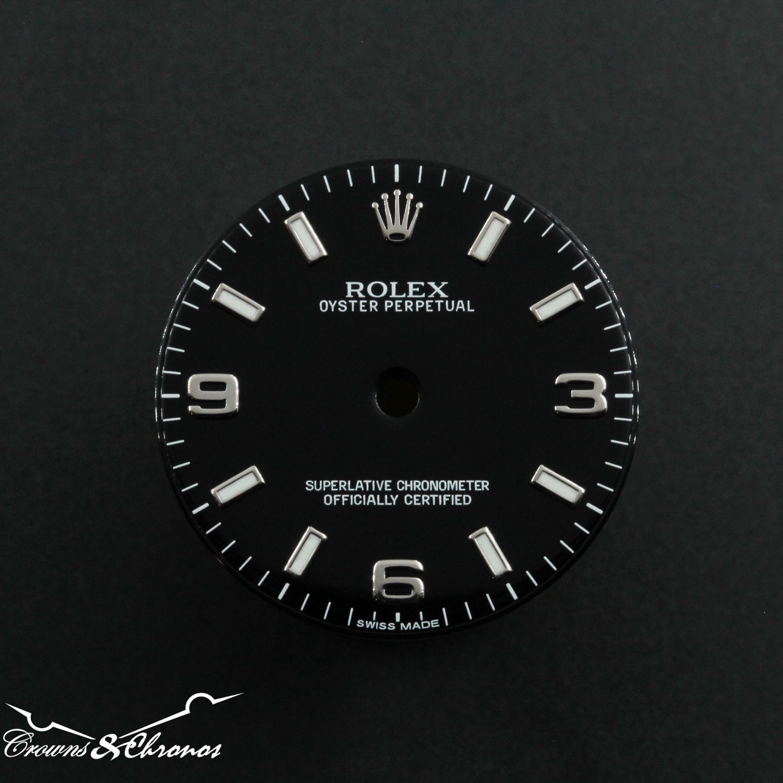 Ladies Oyster Perpetual 31mm Ref 177200 Black Explorer Replacement Dial