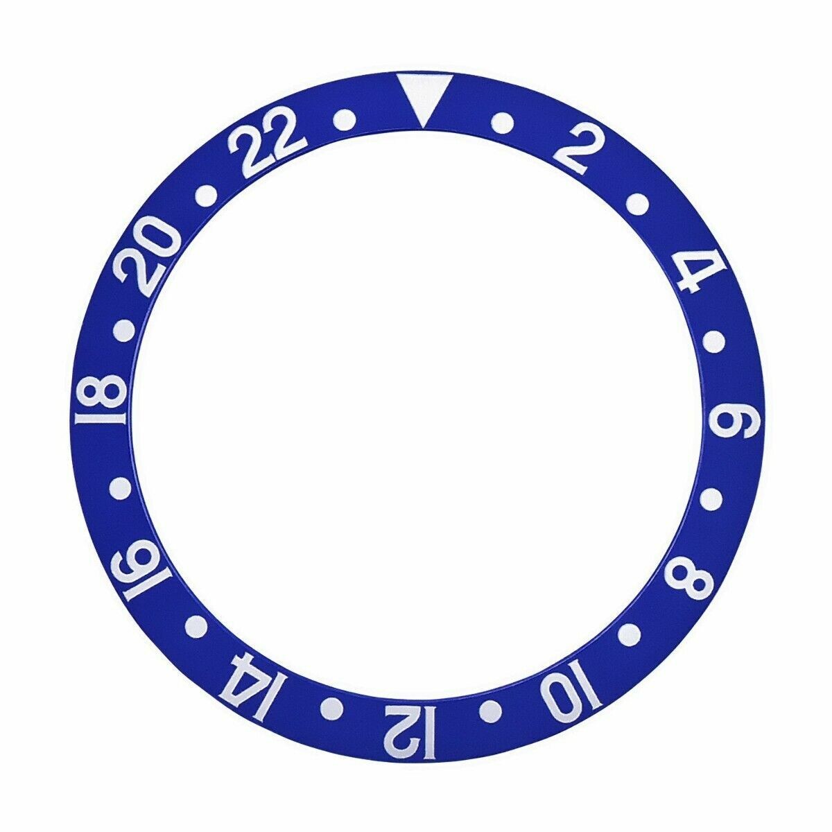 BEZEL INSERT FOR ROLEX GMT II SERIF FAT FONT 16700,16710,16713,16718 BLUEBERRY