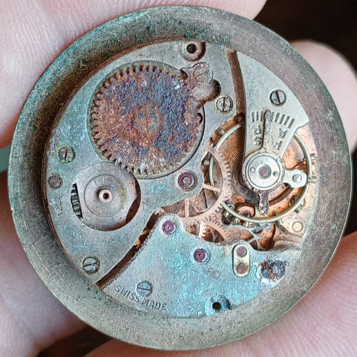 Lanco 1222 Mod. 11 Watch Movement parts. Vintage For Spare Part Bil. OK