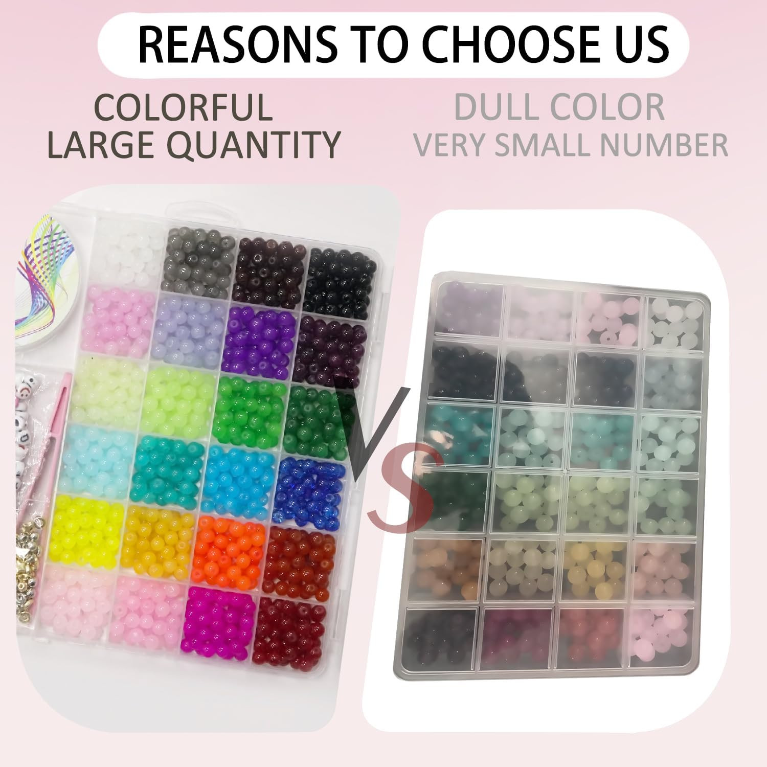 6Mm Glass for Bracelets 1400Pcs, 24 Colors round Crystal Glass Bracelet Making K