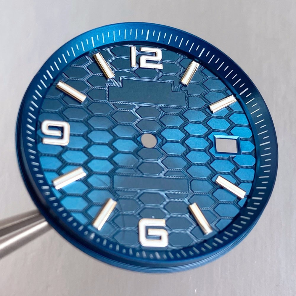 Green/White Watch Dial Face Suitable For NH35 NH36 Auto Movement Watch Repair