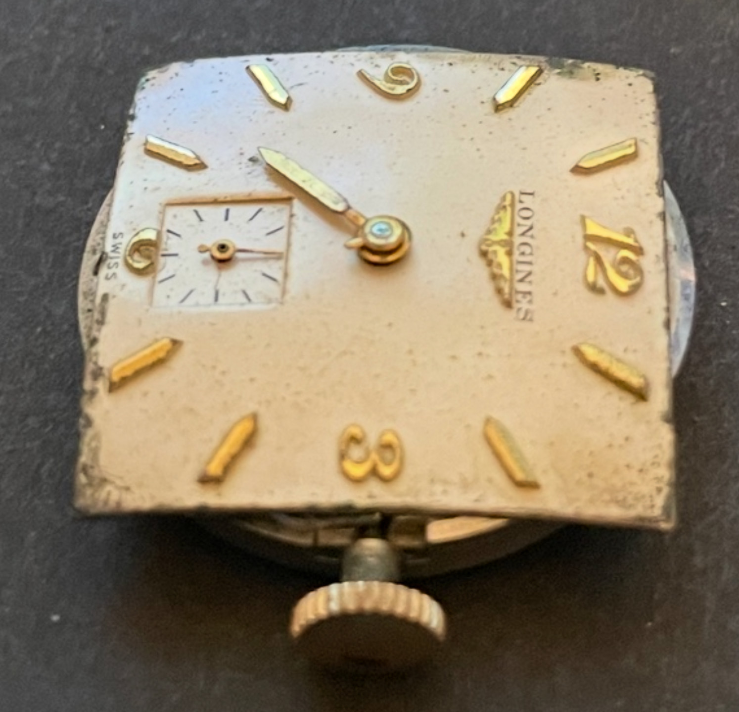 Antique Longines 23Z Men’s Watch Movement Running Ticks Cal 23 Z 17j Swiss