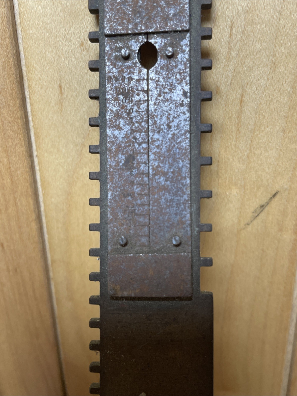 2 Clockmaker’s/Watchmaker’s Estate Antique Heavy Brass Peer Mainspring Gauge