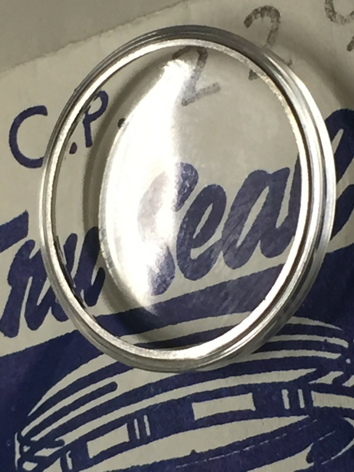 Tru-Seal Chrome Tension Ring Waterproof Watch Glass NOS Sizes 150-373 Sternkreuz