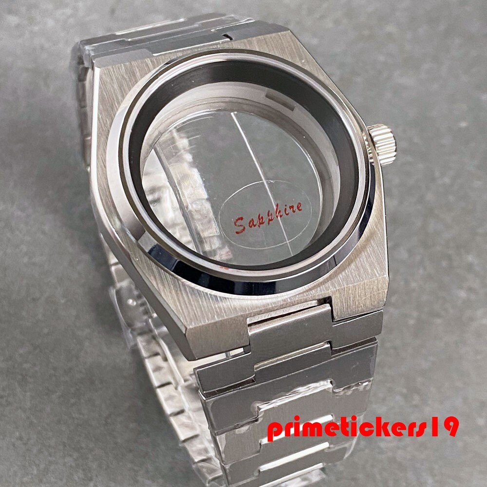 Sapphire 40mm NH35 Watch Case Band+Inner Ring Fit for Prx Super Player Mod Parts