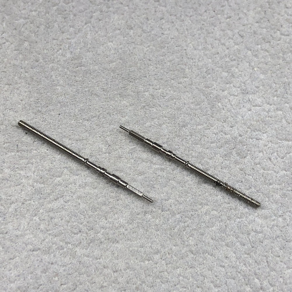 2Pcs Watch Winding Stem Rod Bar Handle Head For 7S26 7S36 Movement Repair Parts